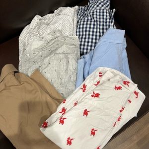 Various boys shirts! All sizes are 7-8. Super cute! Just wrinkled!